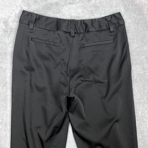 Alice and Olivia Dress Pants Cuffed Womens 8 Black Career Designer Creased - Picture 4 of 10